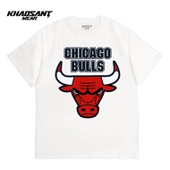 ATLANTIKKAOS Chicago Bulls Logo Tshirt | NBA Chicago Bulls T-Shirt | American Basketball Chicago Bul