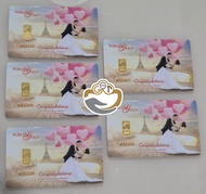 KOLEKSI EMAS 1g gold bar 99.9% gold manufactured by Nadir LBMA. Public Gold PG Wedding series.