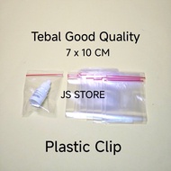 7 x 10 CM Thick Clear Ziplock Plastic Clips Premium Material
