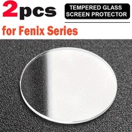 2Pcs Tempered Glass for Garmin Fenix 5 7 7S 7X Pro 6S 6X 6Pro 6X Pro Film Case Anti-Scratch Bubble-Free Shockproof Watch Clear Glass Film