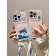 Tom and Jerry Candy Card Holder Case Oppo 14 14 14F A3X A3 11F 4G Reno 13F 13 5G A60 A16 A17 A17K A5