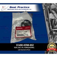 Honda Front Fork Oil and Dust Seal XR125/150/Supremo CBR150 ADV PCX Zoomer GTR 51490-KRM-852