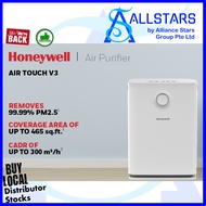 (ALLSTARS : We are Back / Home Appliance Promo) Honeywell Air Touch V3 Air Purifier For Home, 4 Stage Filtration, Coverage Area of 46 m², Pre-Filter, H13 HEPA Filter, Activated Carbon Filter, Removes 99.99% Pollutants &amp; Micro Allergens