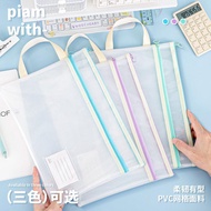 file document a4 zipper bag A4 beg dokumen lapisan dua beg ritsleting tebal A3 beg mesh beg maklumat