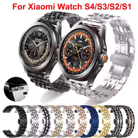 Stainless Steel Strap For Xiaomi Watch S4 Sport Watchband Metal Bracelet For Xiaomi Watch 2Pro S3 S2