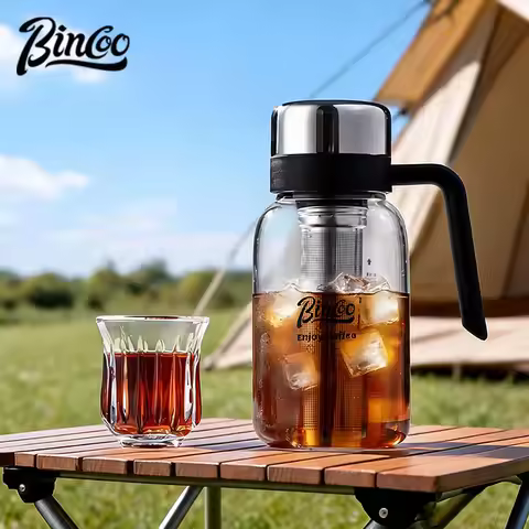 BINCOO 750ML Portable Cold Brew Carafe Iced Coffee Maker Cold Infuser Bottle Cold Brew Pitcher for C