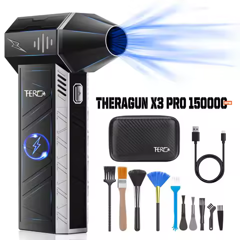 THERAGUN X3PRO Mini Handheld Turbo Jet Fan-150000RPM Powerful Compressed air Duster for Car Dryer/PC