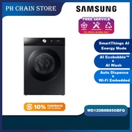 SAMSUNG WD12DB8B85GBFQ 12KG/7KG FRONT LOAD COMBO WASHER DRYER WITH AI CONTROL / ECOBUBBLE™
