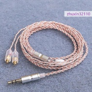 zhuxin32110 HiFi Earphone Upgrade Cable MMCX 3.5mm 1.2m Silver Plated Core Cable For Sennheiser IE20