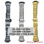 steel watch ▨✹⊙Custom fit DW-5610/GA-2100/GM-5600/GM-6900 STAINLESS STEEL BAND.