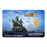 ﹍❖✇Public Gold Bullion Bar PG 1g (Au 999.9) 24K - Tugu Negara