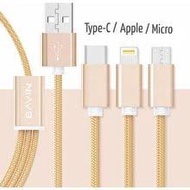 Bavin 3 in 1 USB Quick Charge and Data cable