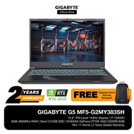 GIGABYTE G5 Gaming Laptop (i7-12650H/8GB 4800MHZ/Gen4 512GB/RTX4050 6GB/15.6" FHD IPS 144Hz/Win11) M
