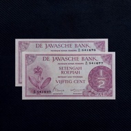 Uang Kuno 1/2 Cent Gulden Federal Tahun 1948 (2 lembar urut 676-677)