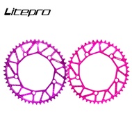 Litepro Bicycle Chainwheel 48/50/52/54/56/58T Chainring Full Hollow Positive Negative Teeth Disc 130BCD P8 SRA683 JP8