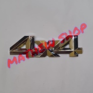 4X4 Four Emblem By Four Pajero Sport Chrome 4X4 Pajero Sport Logo/