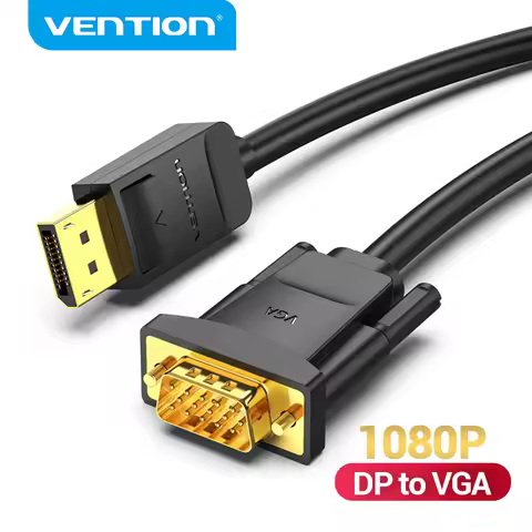 Vention Displayport to VGA Cable 1080P DP to VGA Converter Male to Male for Laptop Projector Monitor