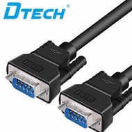 DTECH RS232 Serial Cable DB9 Male To Male Null Modem Cord Cross TX RX Line For Data Communication