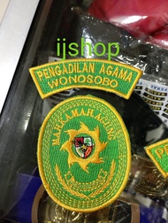 Bet Badge Bordir Mahkamah Agung + lokasi satuan kerja