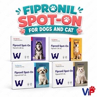 WERVIC Fipronil Spot On for Dogs and Cats Flea and Lice Care 3 Pipettes
