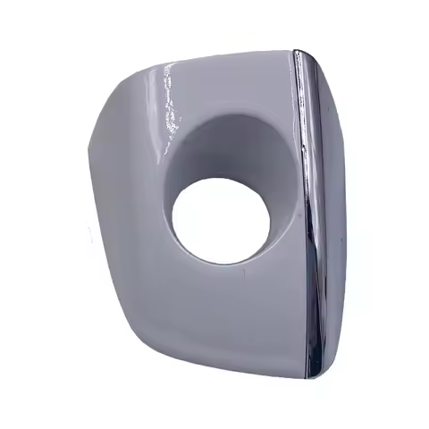 4H1 837 879 Front Left White Chrome Door Handle Lock Key Hole Cap For Audi A6 C7 Avant S6 quattro A7