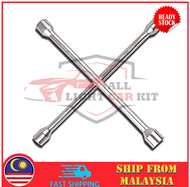 Ready Stock Heavy Duty Tyre Opener Cross Wrench Car Emergency Tyre Wrench Nut 17,19,21,23