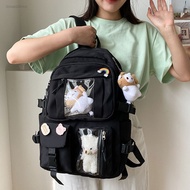 DANA กระเป๋าเป้สะพายหลังสำหรับทั้งชายและหญิงกระเป๋าใส่หนังสือสำหรับโรงเรียนมัธยมปลายมีหลายช่องสำหรับ