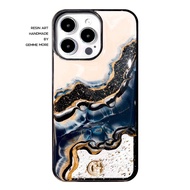 Navy Gray Signature - Gemme More - เคสสีนำโชค เคสสายมู เคสกันเลนส์ กันกระแทก กันหน้าจอ