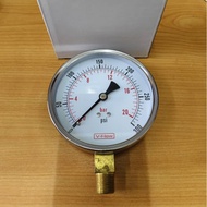 PRESSURE GAUGE FOR WATER (200PSI/300PSI) / RUMAH PUMP METER AIR