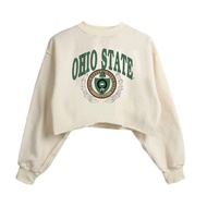 Sweater Wanita Ohio State Crope