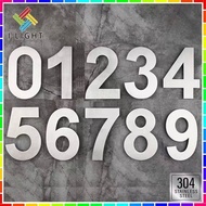 0-9 Stainless Number Adress/House/Number plate/Door 3Inch Number