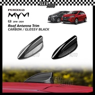 Perodua Myvi G3 2018-2024 Roof Anthena Trim Cover Carbon Fiber Black Gear Up Gearup Accessories 2020