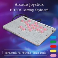 Arcade Joystick Hitbox Keyboard Arcade Stick Controller For Switch/PC/Steam/PS4/PS3 with Turbo&Custo