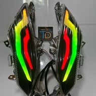 Audi turn signal led vision 2013 Demi lightning bolt changes color via phone app mounted like origin