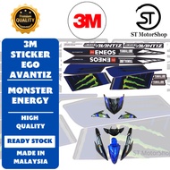 Sticker Cover Set YAMAHA Ego Avantiz Coverset Stripe Avantiz Body Cover Stiker Monster GP 3M Sticker