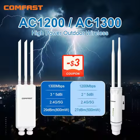 COMFAST AC1200/1300 Outdoor AP Access Point Router 2.4/5G Dual Dand Long Range signal Extender Ampli