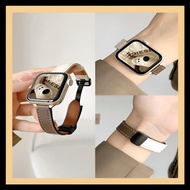 Cow Leather Strap i Watch Magnetic Sport Bracelet For i Watch Seried 9/se/8/7 band  41mm  42mm Acces