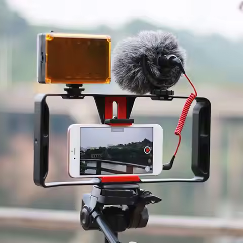 Phone Stabilizer Smartphone Video Case Phone Rig Handheld Cellphone Stabilizer for Live Stream Youtu