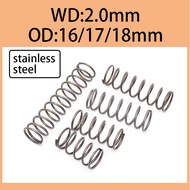 304 stainless steel machine accessories, spring buffer spring, compression spring, shock absorber spring, reset spring, pressure spring, pressing spring 1-5pcs