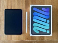 iPad Mini 6 64gb Black / Apple Pencil / case