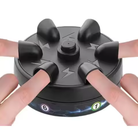 Funny Party Board Game Electric Shock Polygraph Tricky Lie Detector Test Lucky Shock Roulette 6 Fing