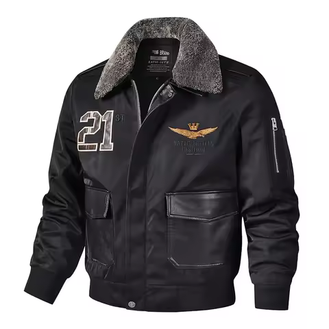 Military MA-1 Bomber Jackets Men Autumn Ma1 Polit Flight Coats Tactica Mens Windbreaker fur Collar M