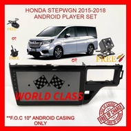 HONDA STEPWGN 2015-2018 ANDROID 10" IPS PLAYER 2.5D WITH ( F.O.C ANDROID PLAYER CASING)