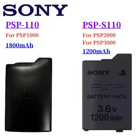 1~10pcs Original 1200mah 1800mAh Battery for Sony PSP1000 PSP2000 PSP3000 PSP 2000 3000 PSP-S110 PSP