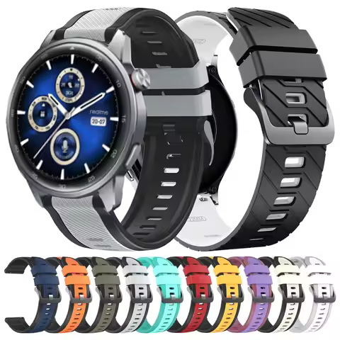 Silicone Strap For Realme Watch S 2 3 Pro 22mm Soft Smartwatch Bracelet Correa For Realme Watch S2 T