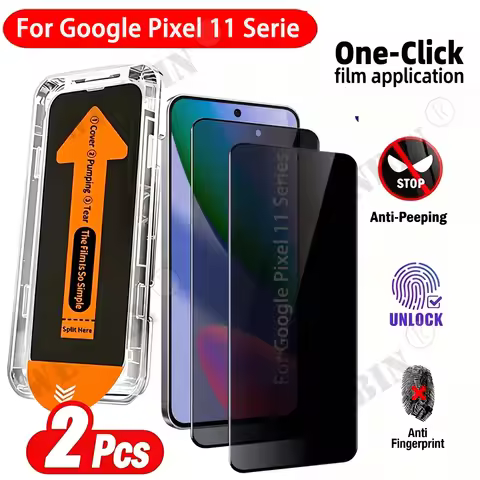 2Pcs Privacy Screen Protector For Google Pixel 11 Pro XL 11 Pro Anti-spy Protective Glass For Google