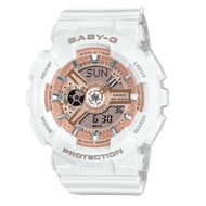 Casio Baby-G Digital-Analogue White Resin Strap Women Watch BA-110X-7A1DR
