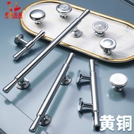 Italian French Silver Cabinet Door Brass Handle Wardrobe Door Drawer Cabinet Door Handle Single Hole