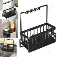 Kitchen Sink Drying Rack with Self-draining Tray Space Saver Sponge Holder