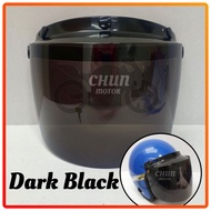 Dark Black Visor Smoke BKP Sun Light For 3Pin 3Button Helmet(Ms88,Sgv99,Mhr Steng,Rs88,Magnum,Apollo